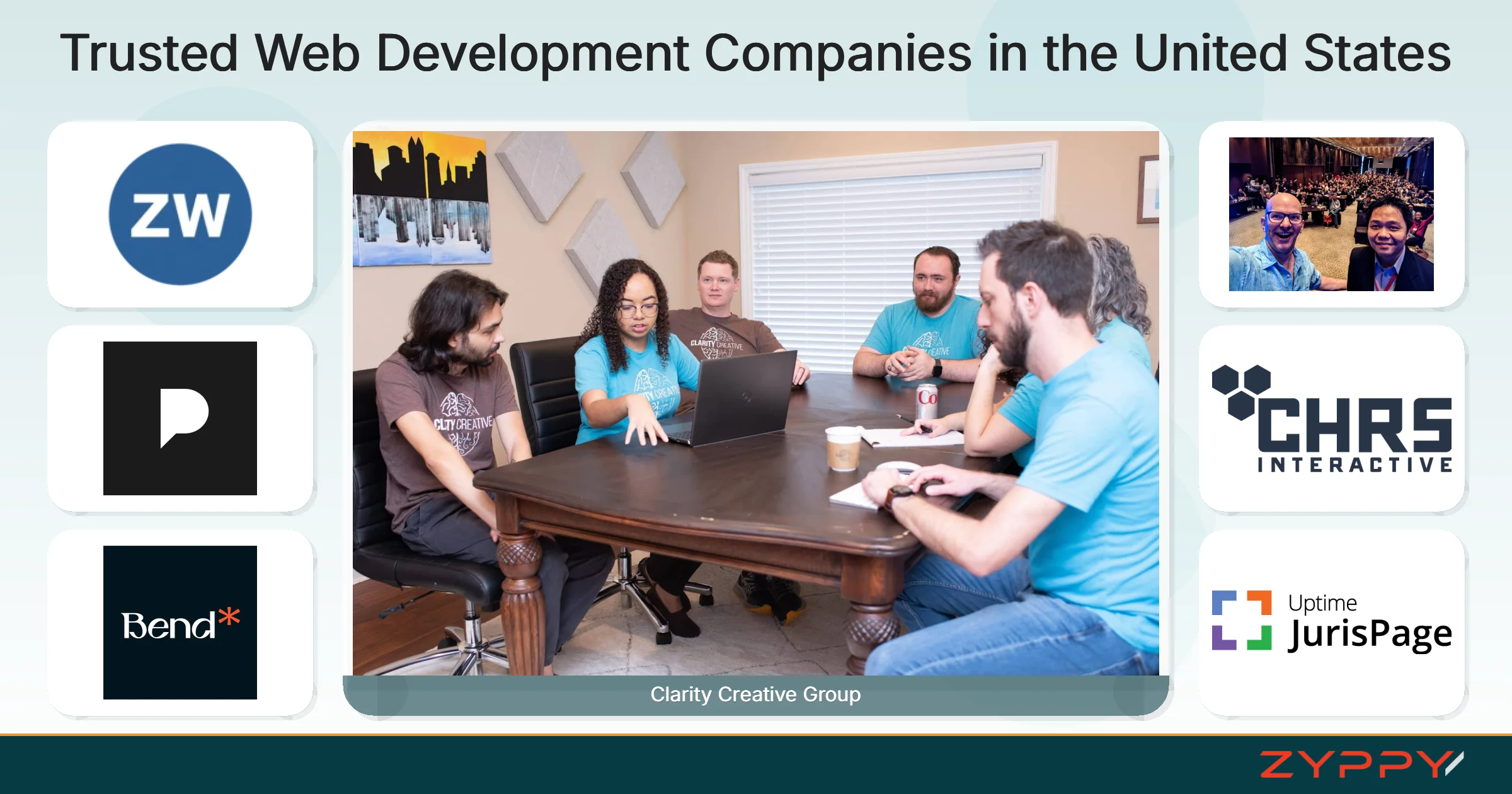 Trusted Web Development Companies in the United States: Clarity Creative Group, Quokka Labs LLP, and others